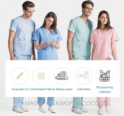 Surgical Caps Printing Pet Hospital Veterinary Scrub Hat Medical Surgery Caps Adjustable Clinic Dental Anesthetist Operation Hat