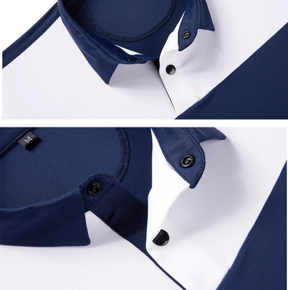 Golf Short-Sleeved T-shirt Men's Golf Sports Clothing Men's Summer Quick-Drying Jersey Sports Polo Shirt White