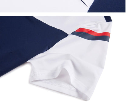 Golf Short-Sleeved T-shirt Men's Golf Sports Clothing Men's Summer Quick-Drying Jersey Sports Polo Shirt White