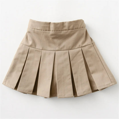2022 Summer Fashion 3 4 6 8 9 10 12 Years Cotton School Children Clothing Dance Training For Lovey Baby Girls Skirt With Shorts