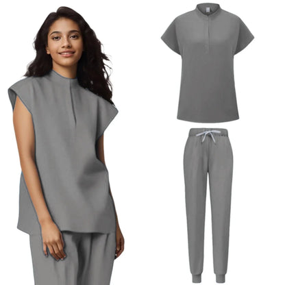 Women Medical Uniforms  Scrubs Sets Hospital Surgical Gowns Short Sleeve Tops Pant Nursing Accessories Doctors Clothes