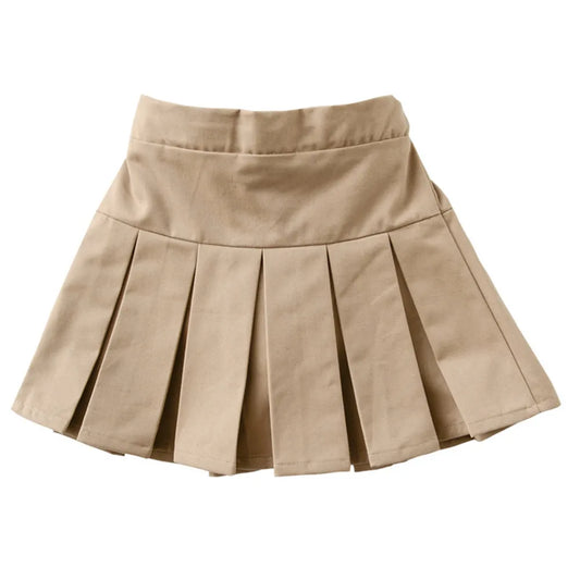 2022 Summer Fashion 3 4 6 8 9 10 12 Years Cotton School Children Clothing Dance Training For Lovey Baby Girls Skirt With Shorts