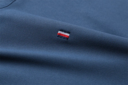Men's Casual Fashion Polo Shirt Breathable and Comfortable Embroidered Top