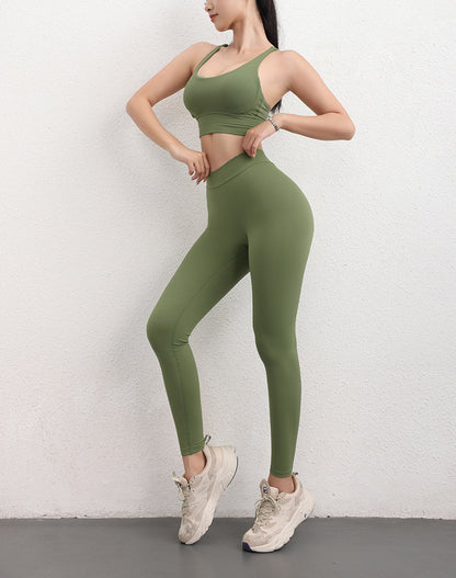 Swag the Brand High-Waisted Ankle-Length Leggings - Sporty, Seamless & Booty Lifting
