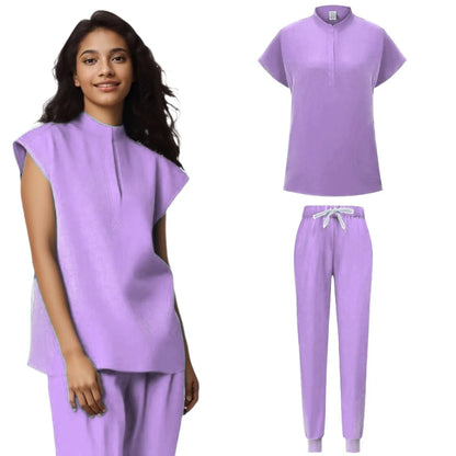 Women Medical Uniforms  Scrubs Sets Hospital Surgical Gowns Short Sleeve Tops Pant Nursing Accessories Doctors Clothes