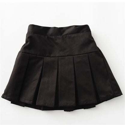 2022 Summer Fashion 3 4 6 8 9 10 12 Years Cotton School Children Clothing Dance Training For Lovey Baby Girls Skirt With Shorts