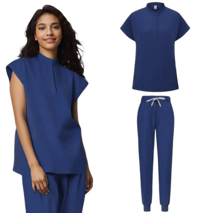 Women Medical Uniforms  Scrubs Sets Hospital Surgical Gowns Short Sleeve Tops Pant Nursing Accessories Doctors Clothes